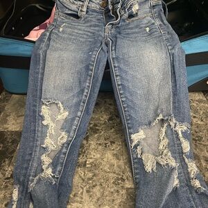 Size 00 American Eagle distressed jeans